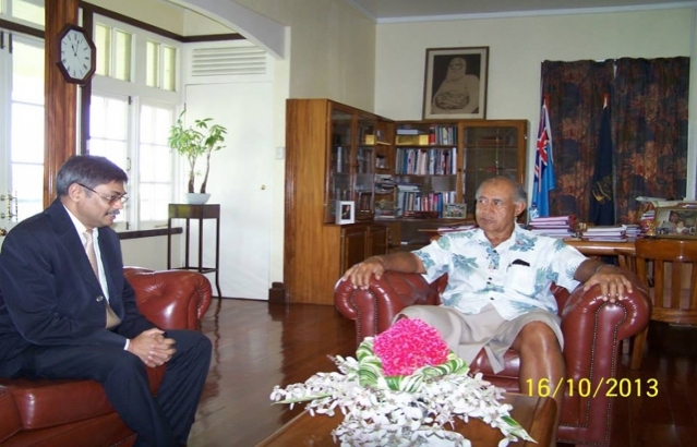 Visit of team of scientists from Department of Space and ISRO to Fiji in connection with the monitoring of the launch from the South Pacific Ocean