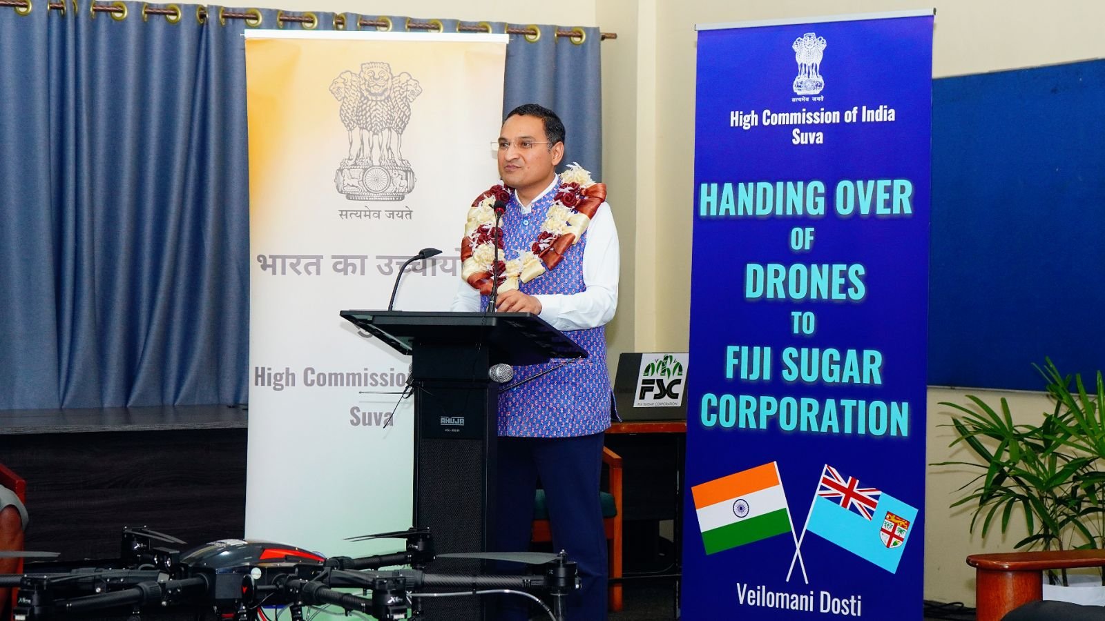 Handover of 12 Drones to Fiji’s Ministry of Agriculture