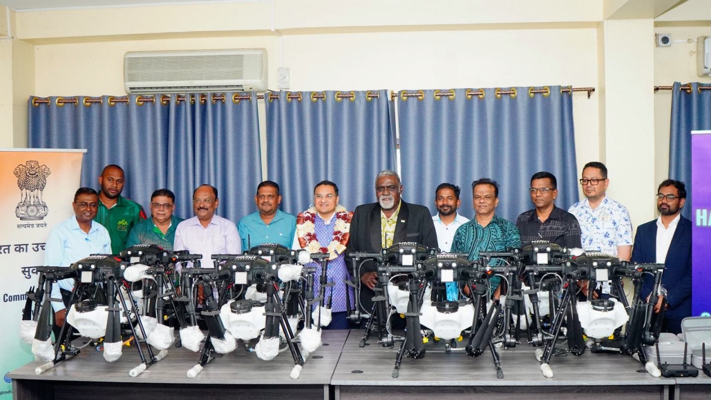 Handover of 12 Drones to Fiji’s Ministry of Agriculture