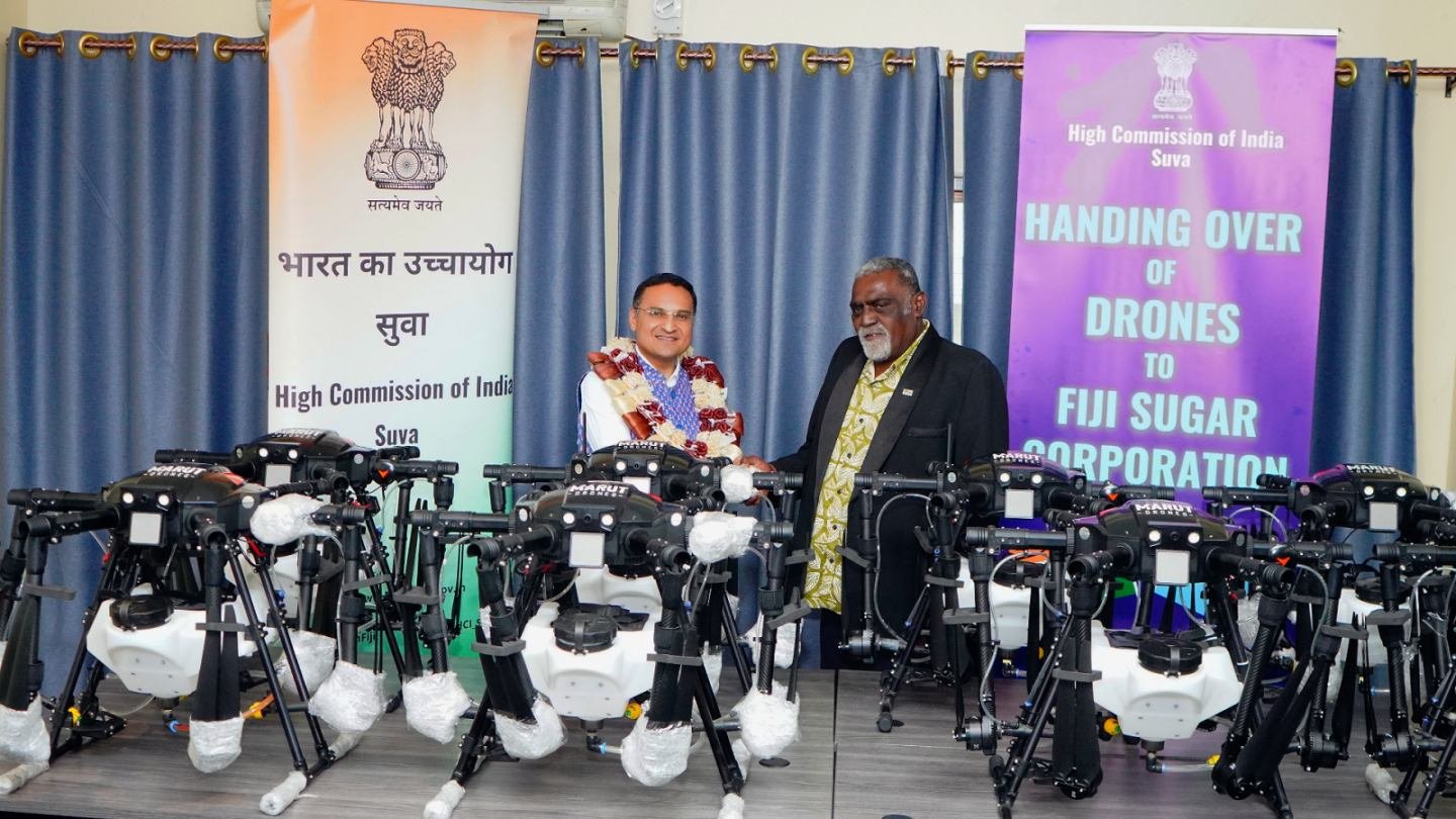 Handover of 12 Drones to Fiji’s Ministry of Agriculture