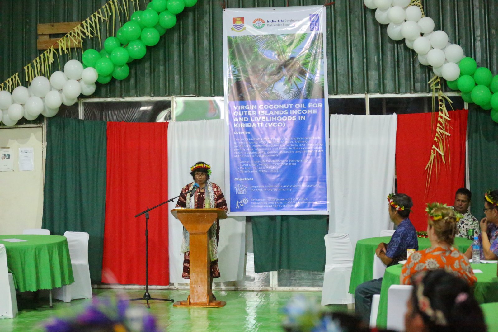 Launch of the Virgin Coconut Oil (VCO) Project in the outer islands of Kiribati