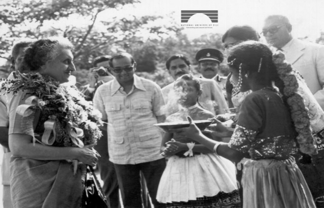 Indira Gandhis Visit to Fiji - 1981