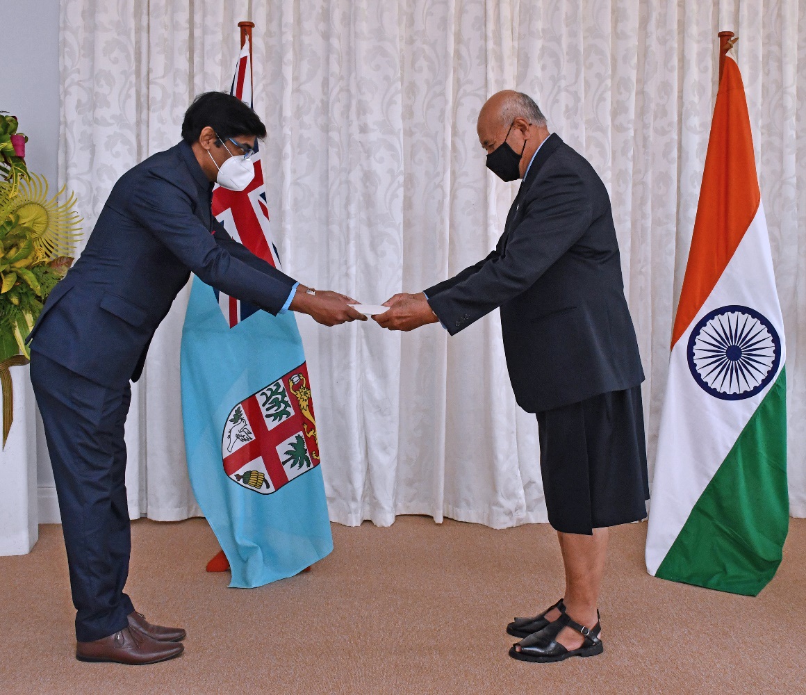 High Commissioner’s Presentation of Credentials to H.E President of the Republic of Fiji – 10.08.2021